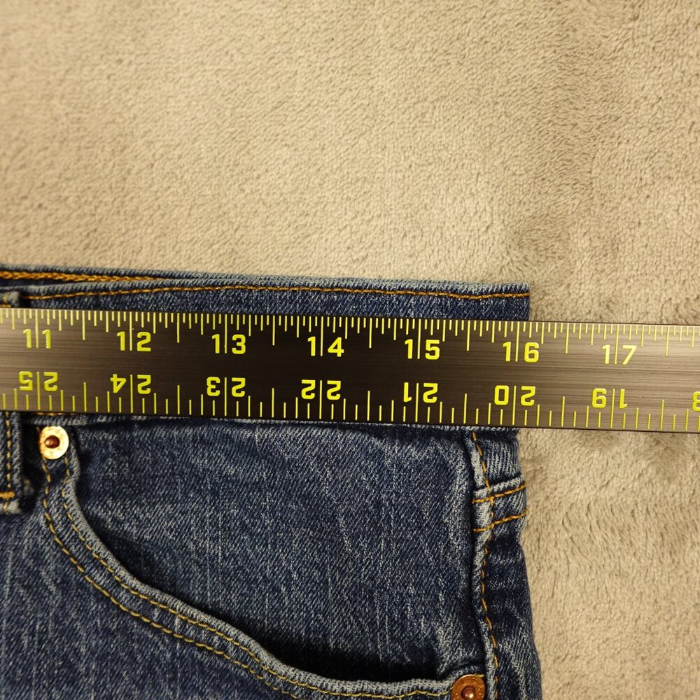 Levi's jeans 505 regular fit straight men's 32x34 stonewash blue denim red tab - Picture 5 of 13